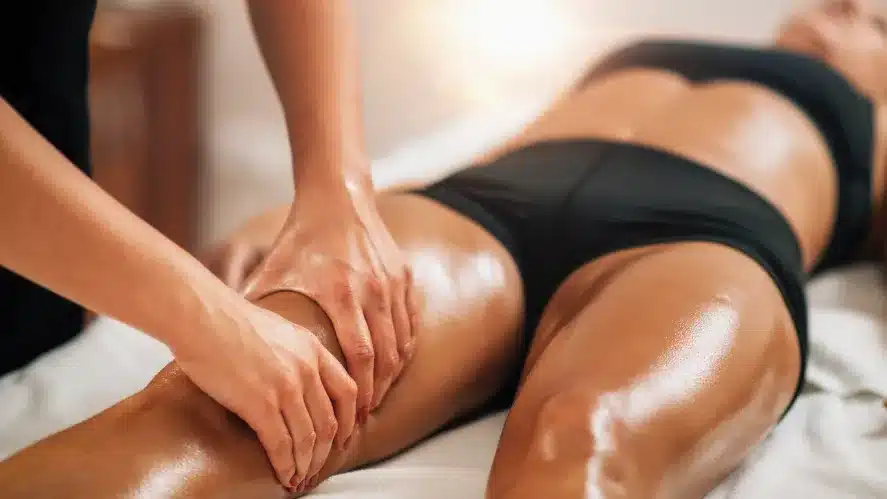 afbeelding van een lekkere beenmassage