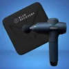 blue recovery massage gun zijaanzicht