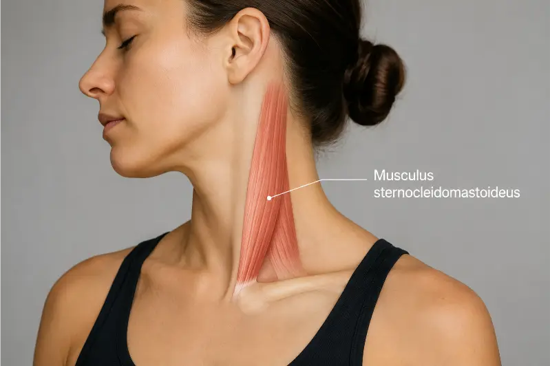 afbeelding van de musculus sternocleidomastoideus
