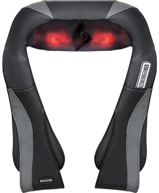 Auronic shiatsu nekmassage apparaat met infrarood warmte