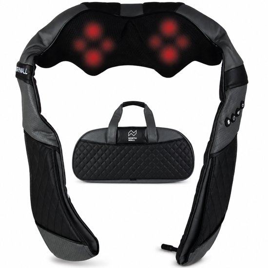 Northwall shiatsu massagekussen nekmassage apparaat met warmtefunctie