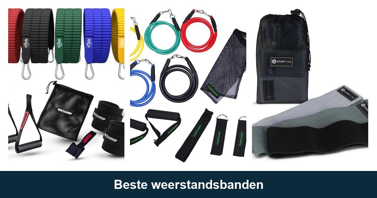 Drie producten uit de gids beste weerstandsbanden naast elkaar