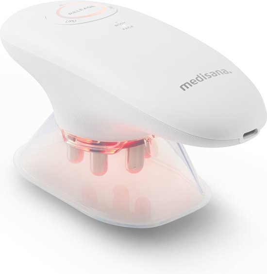 Witte Medisana VC 150 cupping massageapparaat met vier zuigkoppen en warmtefunctie