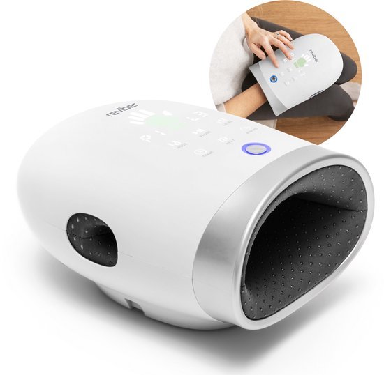 Reviber RV-HDMS handmassage apparaat met shiatsu kneedkoppen, luchtdruk en warmte