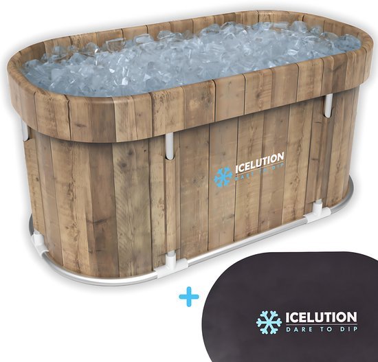 Icelution ovaal ijsbad XL als ligbad voor twee personen