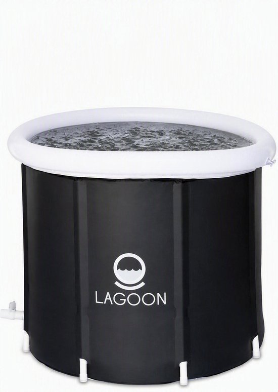 Lagoon ijsbad XL van 85 cm opvouwbaar met isolerende hoes voor één persoon
