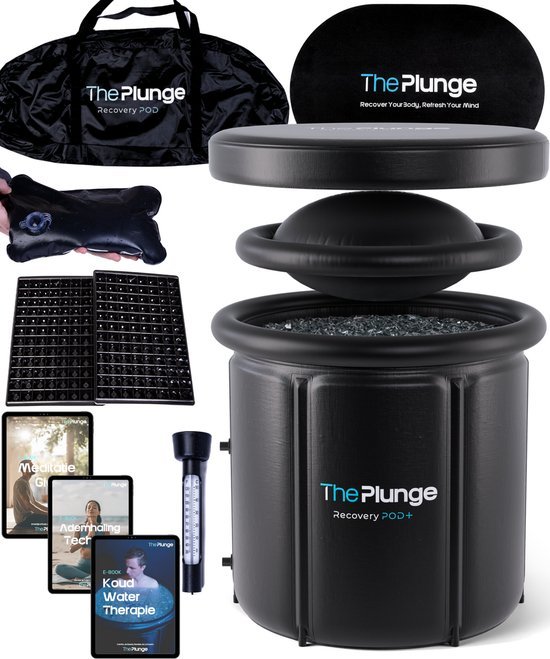 The Plunge ijsbad POD Premium met isolerende wand en afvoerkraan