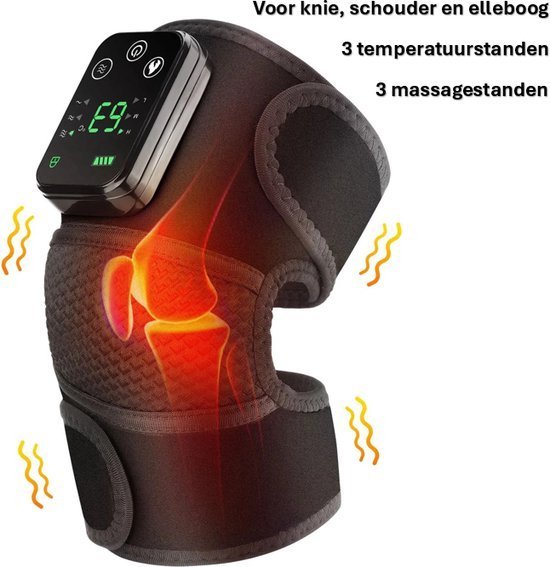 Leba goods draagbaar knie massage apparaat 3 in 1 voor knie, schouder en elleboog