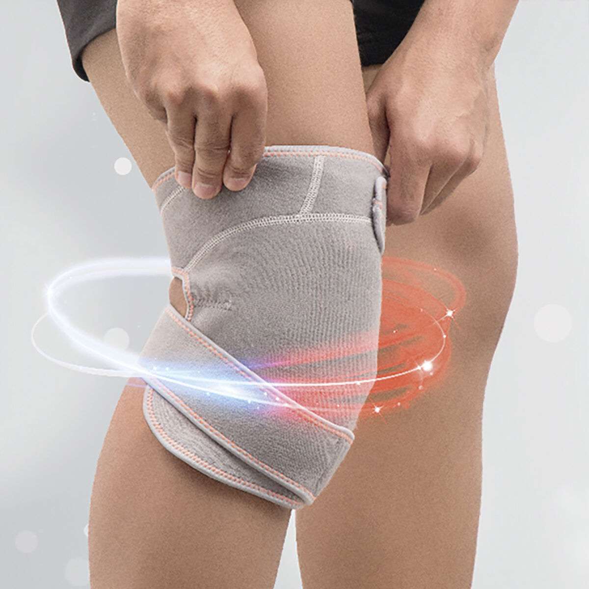 Kniebrace met uitneembaar gelpack voor warmte of koude om de knie