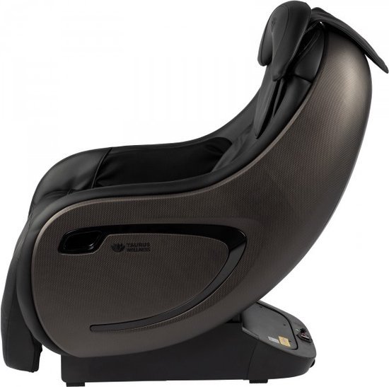Zwarte Taurus Wellness massagestoel M met zero gravity stand en beensteun