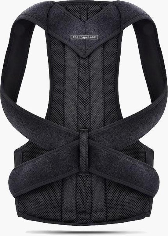 The Shape Label Shoulder Brace Pro als houdingcorrector over bovenrug en schouders